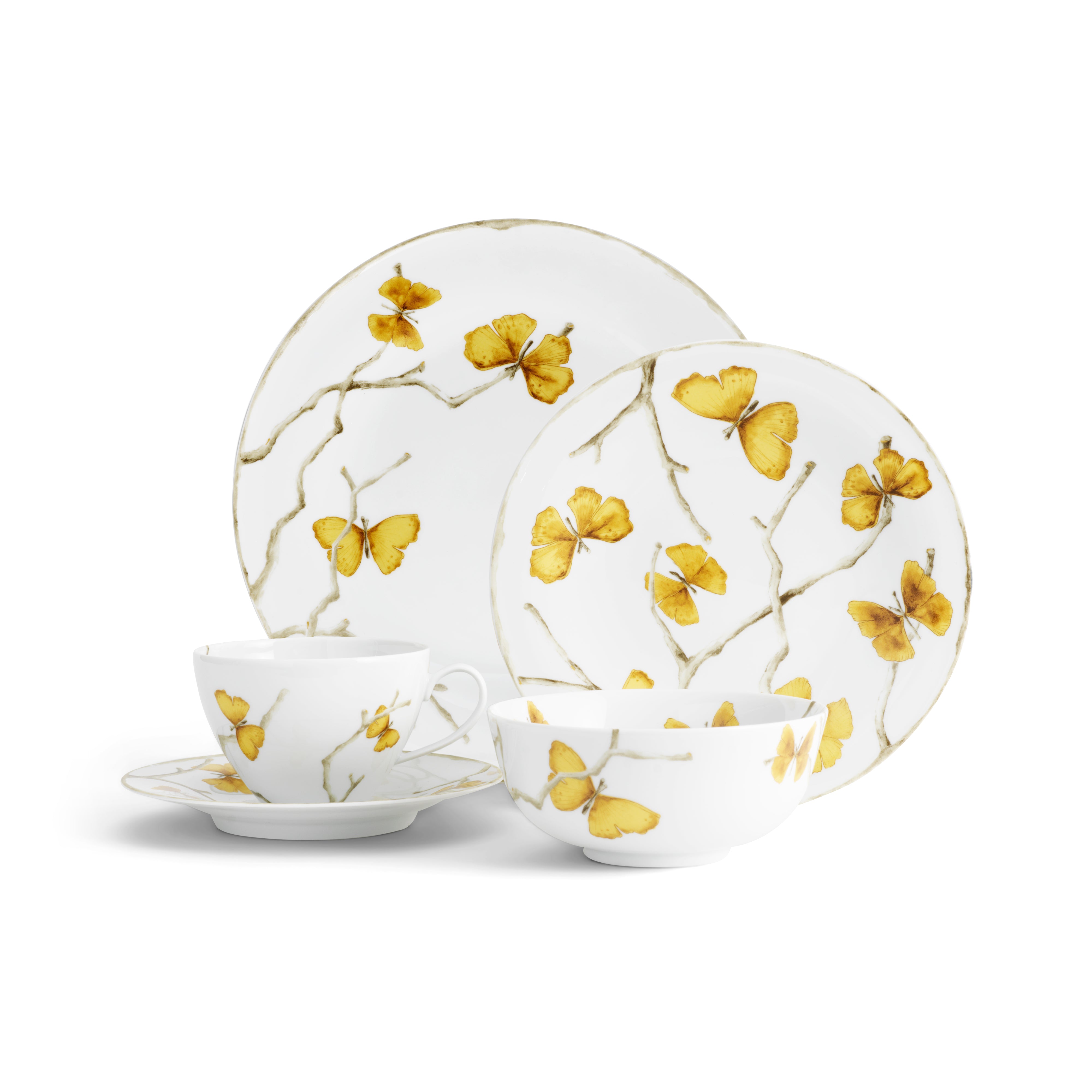 Michael Aram Butterfly Ginkgo Yemek Takımı 5 Parça