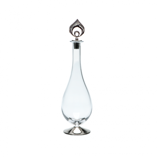 Piece Sherbet Decanter Silver Gilded