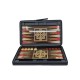 Backgammon 007 Black PU Leather