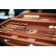 Backgammon 007 Brown PU Leather