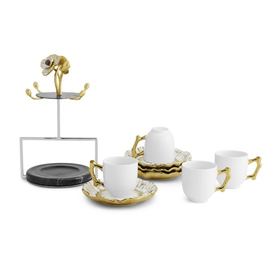 Michael Aram Anemone Demitasse Set